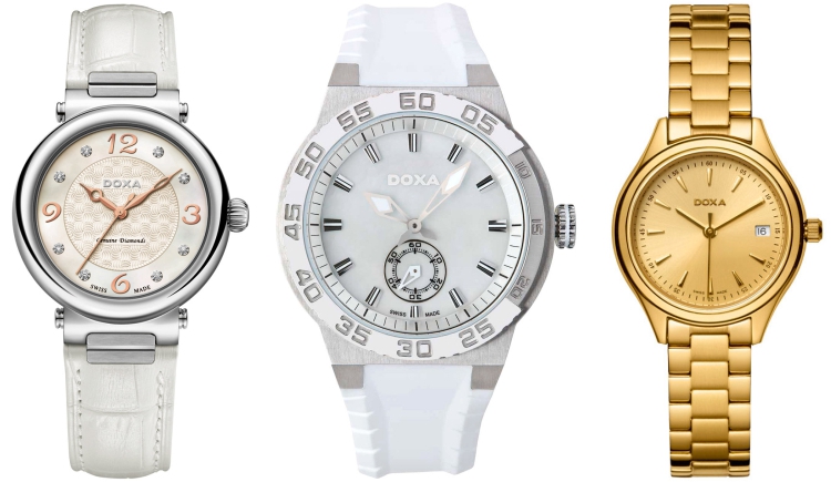 Dámské hodinky DOXA, modely 460.15.053.07, 704.15.011.23, 211.35.301.11