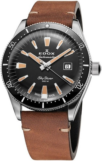 EDOX SKYDIVER DATE AUTOMATIC 80126 3N NINB LIMITED EDITION 600pcs