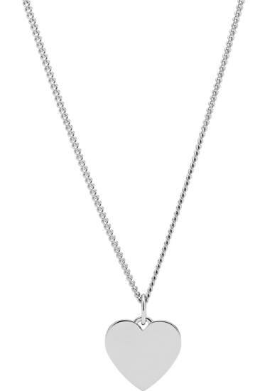 Fossil Drew Heart Stainless Steel Necklace JF03330040