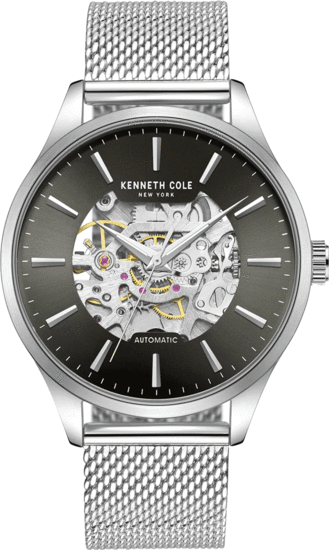 Kenneth Cole New York Stainless Steel Automatic Mesh Bracelet Watch KCWGL2216906