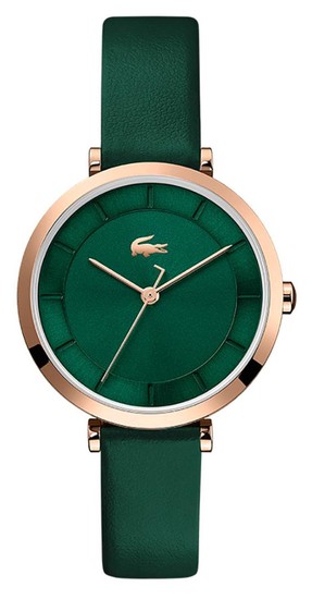 Lacoste Geneva 3Hands Watch With Green Leather 2001138