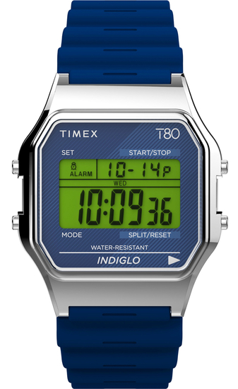 TIMEX T80 34mm Resin Strap Watch TW2V41200