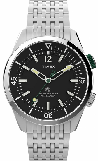 TIMEX Waterbury Dive 41mm Stainless Steel Bracelet Watch TW2V49700
