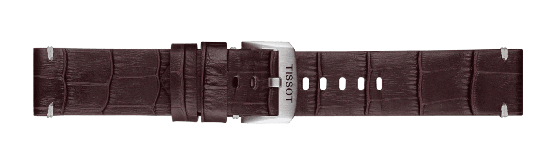 TISSOT T852.046.773 OFFICIAL BROWN LEATHER STRAP LUGS 22 MM