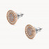 FOSSIL Halo Rose Gold-Tone Studs JF03263791