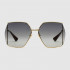 GUCCI Oval-Frame Sunglasses GG0817S 001