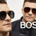 Hugo Boss Triple-bridge sunglasses with black and gold-tone frames 1254/S 2M2/IR