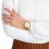 MONDAINE CLASSIC 36mm golden stainless steel watch A660.30314.16SBM