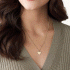 Fossil Drew Heart Gold-Tone Stainless Steel Necklace JF03080710